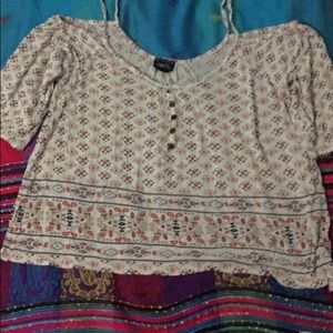 Rue21 off the shoulder crop top